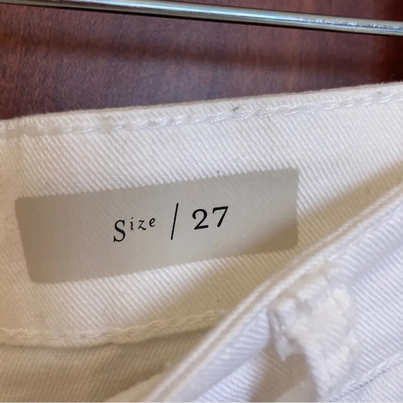 ANTHROPOLOGIE Pilcro and the Letterpress White Jeans Brass Details High Rise 27 - Picture 7 of 11